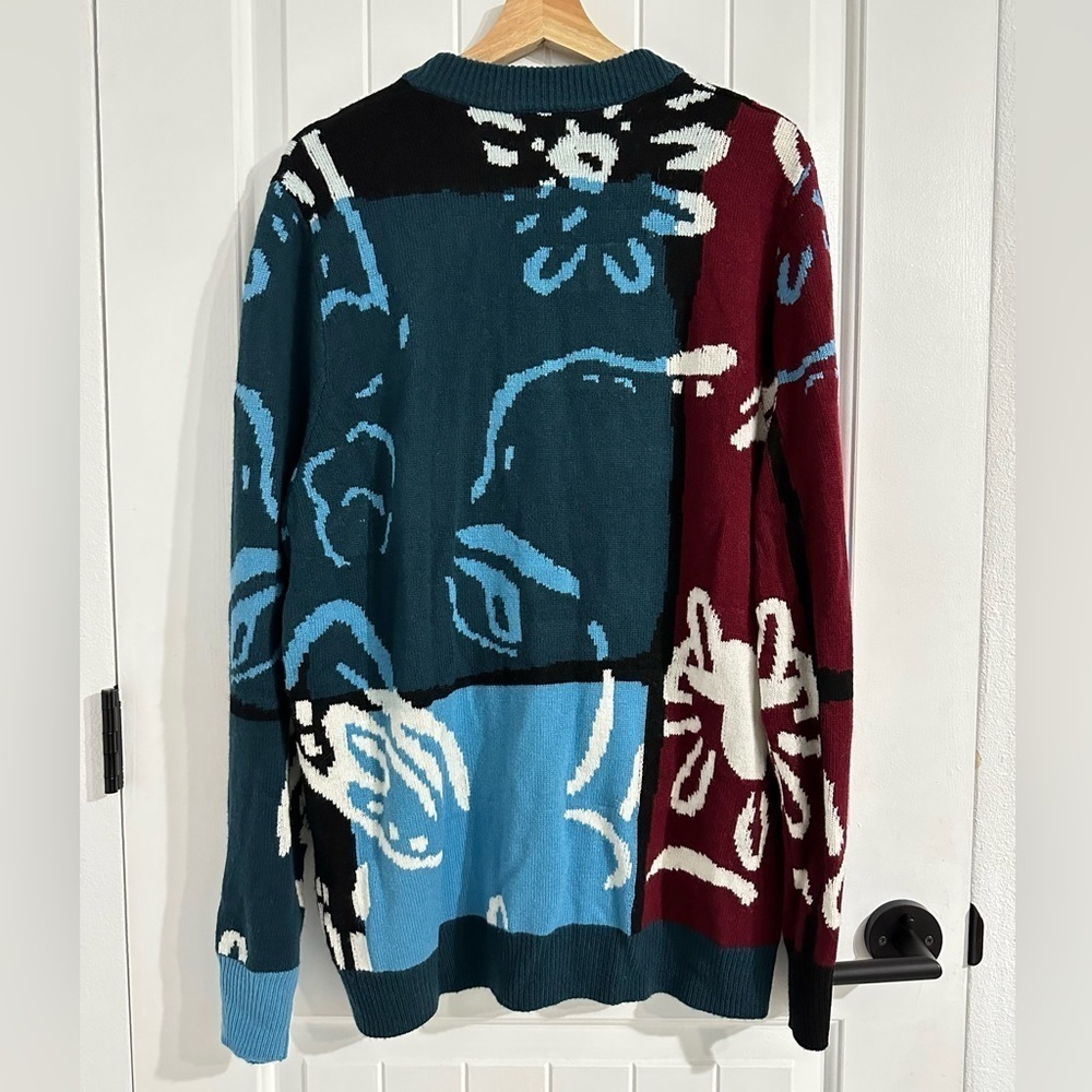 NWT Nordstrom x Christina Martinez Abstract Prints Knitted Cardigan - Picture 2 of 7